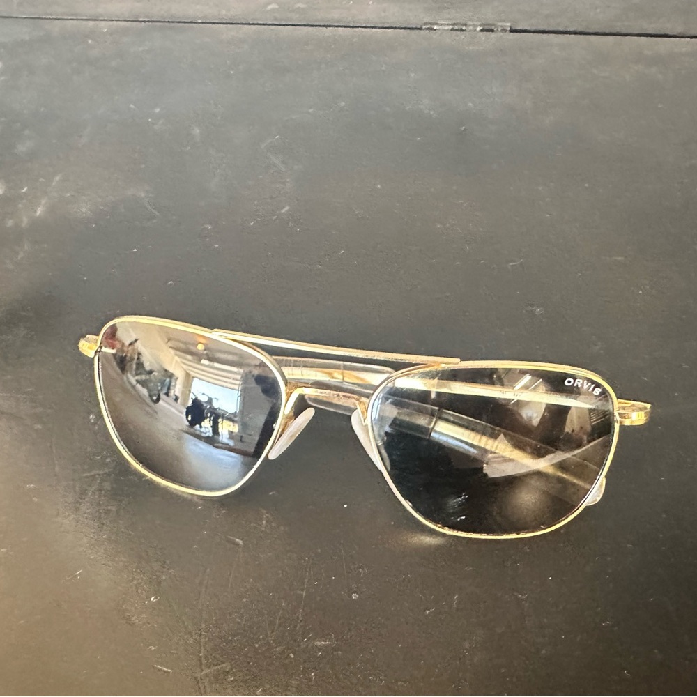 Orvis Gold Aviator Sunglasses